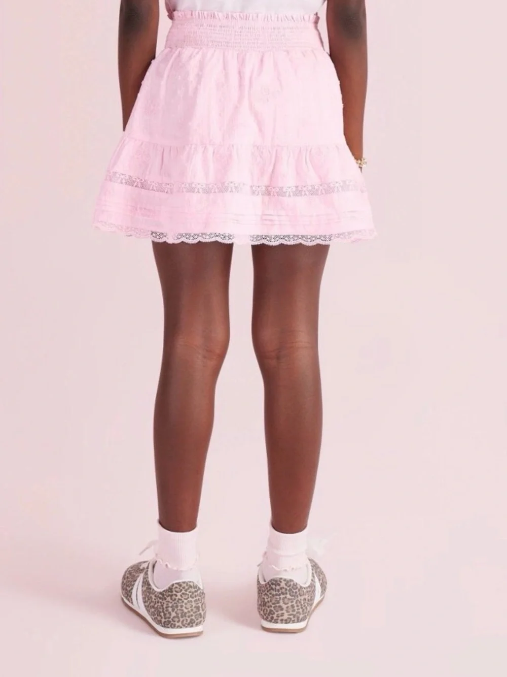 Loveshackfancy x Target Clara Alouette Rose Embroidery Tiered Skirt